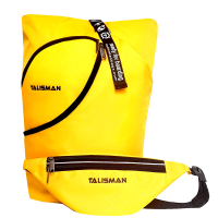 Rolltop Жовтий рюкзак трансформер (40x20x25см) з бананкою