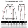 АНТРАЦИТ LUX - мужской тёплый коттоновый костюм с капюшоном на футере с начесом (3х нить, флис)
