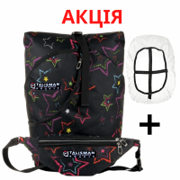 АКЦИЯ - Rolltop Stars, рюкзак трансформер 40x20x25см с бананкой + Чохол-Дощовик