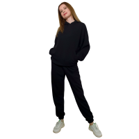 Черный Lux (женский повседневный костюм)
